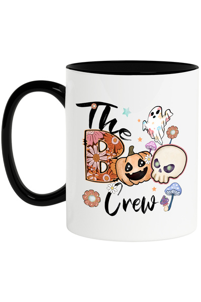 StoryGift Romania Cana cu mesajul "The boo crew", ilustratie, Halloween, sarb...