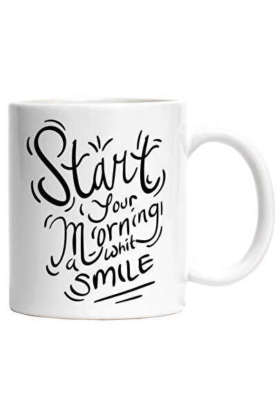 StoryGift Romania Cana Cu Mesaj In Engleza Start Your Morning With A Smile, Z...