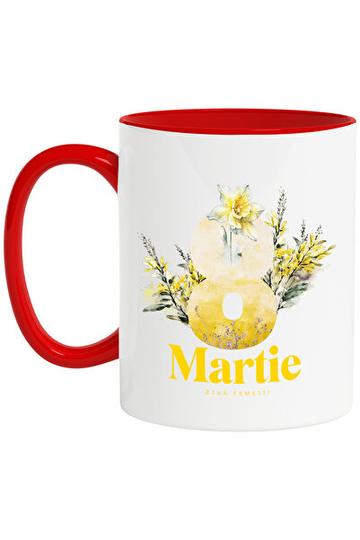 StoryGift Romania Cana 8 Martie Ziua Femeii Sarbatoare Mama Flori, 330ml, Cer...