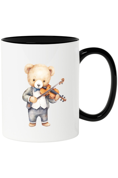 StoryGift Romania Cana cu un urs de plus care canta la vioara | ilustratie | ...