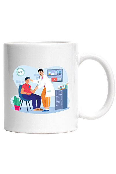 StoryGift Romania Cana Cu Doctor, Pacient, Cabinet, Ceas, Halat, Medicamente,...