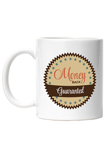 StoryGift Romania Cana Cu Mesaj In Engleza Money Back Guaranted, Stele, Emble...