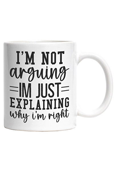 StoryGift Romania Cana cu mesajul "Eu nu ma cert, doar explic de ce am drepta...