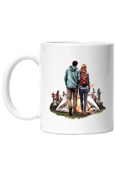 StoryGift Romania Cana cu un cuplu la camping | ilustratie | ghiozdan | prega...