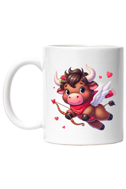 StoryGift Romania Cana cu un zimbru Cupidon | ilustratie | trage cu arcul | i...