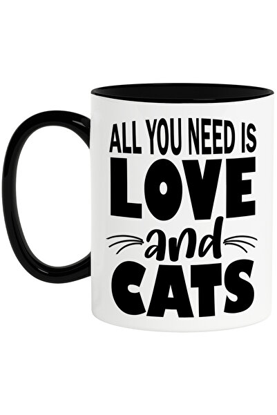 StoryGift Romania Cana pentru iubitorii de pisici cu textul in engleza "All y...