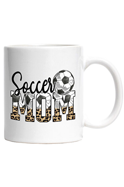StoryGift Romania Cana cu mesajul "Soccer Mom", ilustratie, mama de fotbalist...