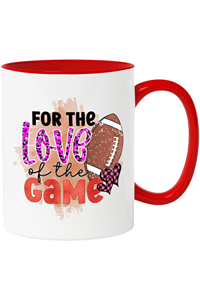 StoryGift Romania Cana cu minge de fotbal american si inimioare cu mesajul "F...