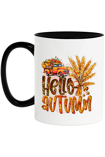 StoryGift Romania Cana cu o masina plina cu dovleci si flori cu mesajul "Hell...