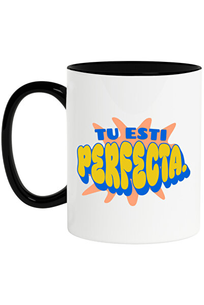 StoryGift Romania Cana cu Mesaj Inspirational Femeie Tu Esti Perfecta Self Lo...
