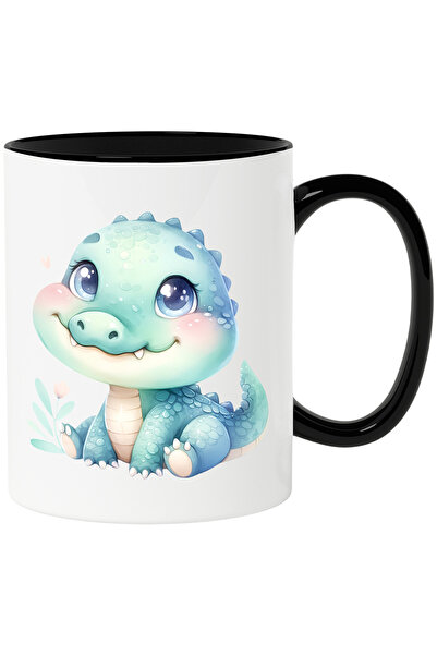 StoryGift Romania Cana cu un pui de crocodil | ilustratie | vesel | inimioara...