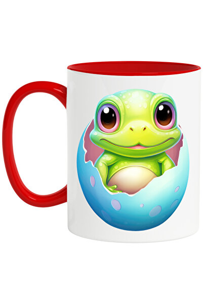 StoryGift Romania Cana cu o broscuta care iese dintr-un ou spart | ilustratie...