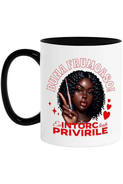 StoryGift Romania Cana Fata Cu Gloss Text Haios Eu Intorc Toate Privirile , 3...