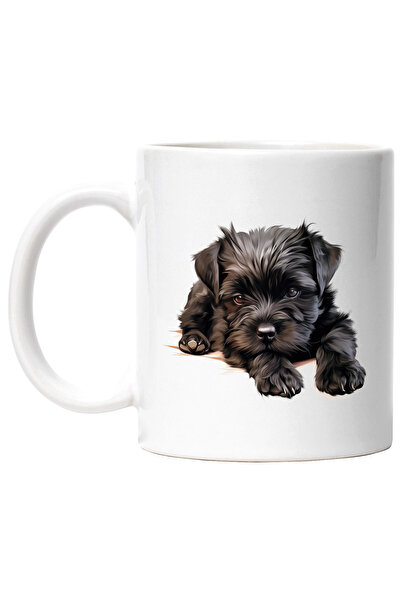 StoryGift Romania Cana cu un catelus negru | blanos | ilustratie | somnoros |...
