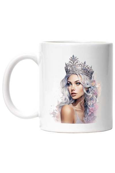 StoryGift Romania Cana cu o femeie frumoasa | ilustratie | regina | coroana |...