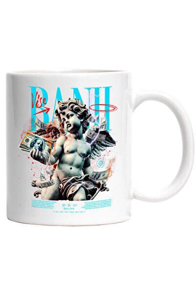 StoryGift Romania Cana Banii si Visele, Ingerul cu Dolari, 330ml, Ceramic cu ...