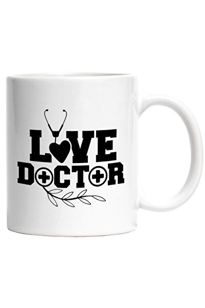 StoryGift Romania Cana cu textul "Love doctor" - doctor de iubire inimioara c...