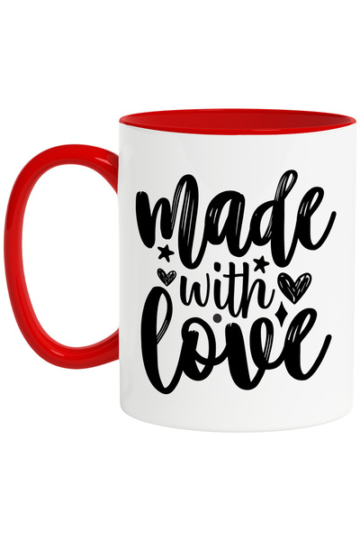 StoryGift Romania Cana cu inimioare si stelute cu mesajul "Made with love" - ...