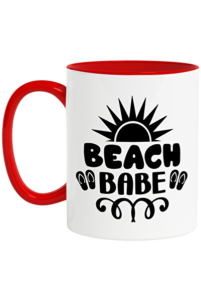 StoryGift Romania Cana cu slapi si soare cu textul "Beach, babe" - plaja iubi...