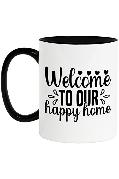 StoryGift Romania Cana cu inimioare si mesajul "Welcome to our happy home" - ...