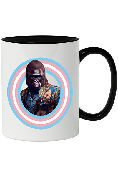 StoryGift Romania Cana Cu Gorila, Sacou, Flori, Camasa, Cerc, Multicolor 330 ...