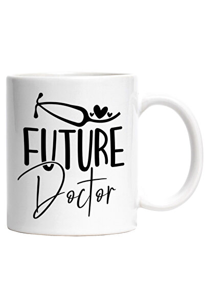 StoryGift Romania Cana cu inimioare pentru viitorii doctori cu Maner Alb, Cu ...