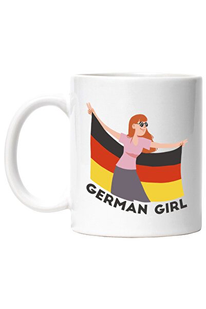 StoryGift Romania Cana Cu Mesaj In Engleza German Girl, Steag, Germania, Oche...