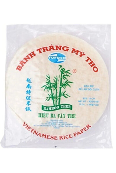 Tufoco Pirinç Yufkası-rice Papper 22 Cm X 340g | Glutensiz – Vegan – Spring Roll Ve Sushi Için Uygun