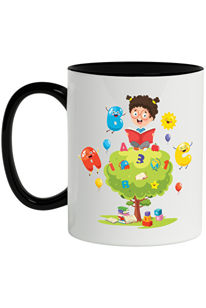 StoryGift Romania Cana Cu Copil, Copac, Carti, Cuburi, Cifre, Litere, Ghiozda...