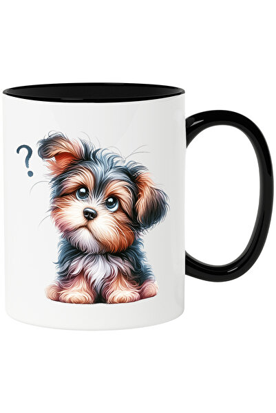 StoryGift Romania Cana cu un catelus blanos de talie mica | ilustratie | mira...