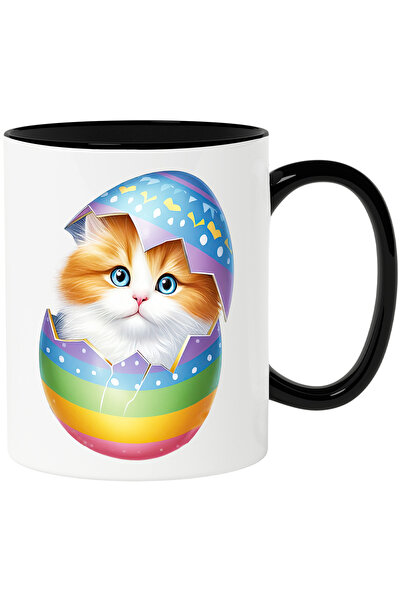 StoryGift Romania Cana cu o pisicuta surprinsa care iese dintr-un ou spart | ...