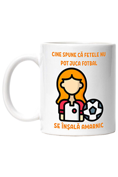 StoryGift Romania Cana Fata si minge fotbal text cine spune ca fetele nu pot ...
