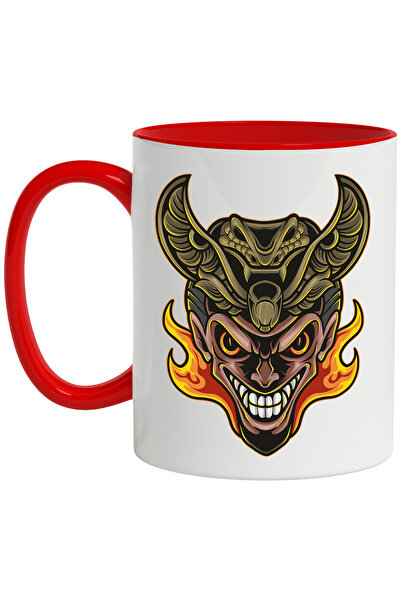 StoryGift Romania Cana Cu Cobra, Diavol, Flacari, Aripi, Multicolor 330 ml, C...