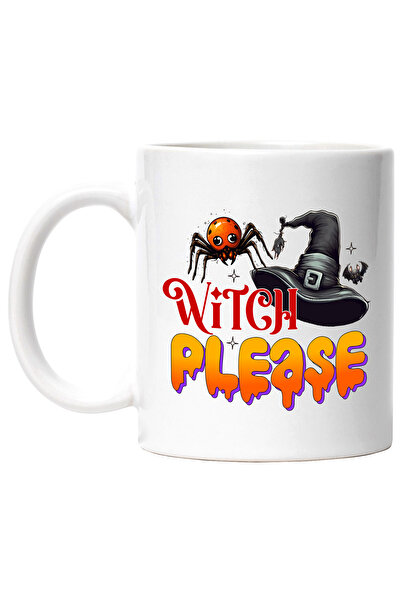 StoryGift Romania Cana cu mesajul "Witch, please", ilustratie, Halloween, sar...