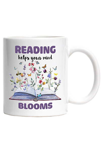 StoryGift Romania Cana cu o carte deschisa cu mesajul "Reading helps your min...