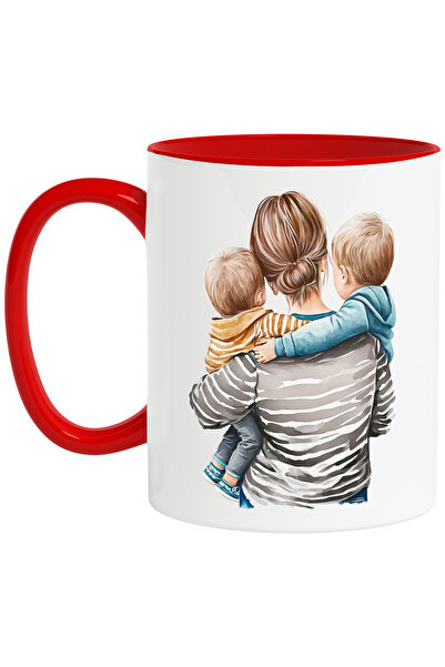 StoryGift Romania Cana cu o mama care isi tine cei doi baietei in brate | ilu...