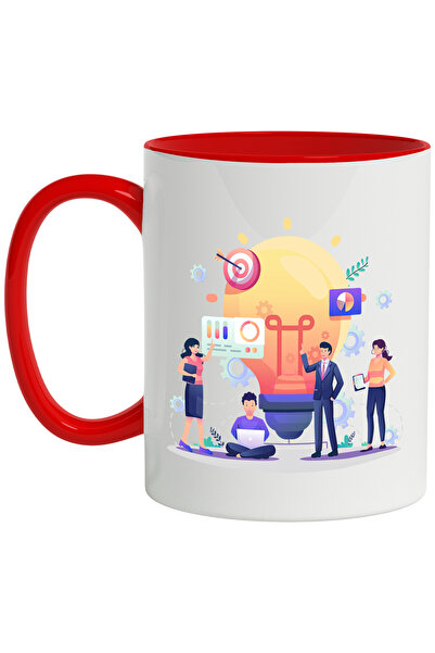 StoryGift Romania Cana Cu Business, Bec, Idee, Laptop, Multicolor 330 ml, Cer...