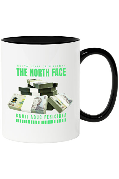 StoryGift Romania Cana _The North Face_ - Banii Aduc Fericirea, 330ml, Cerami...