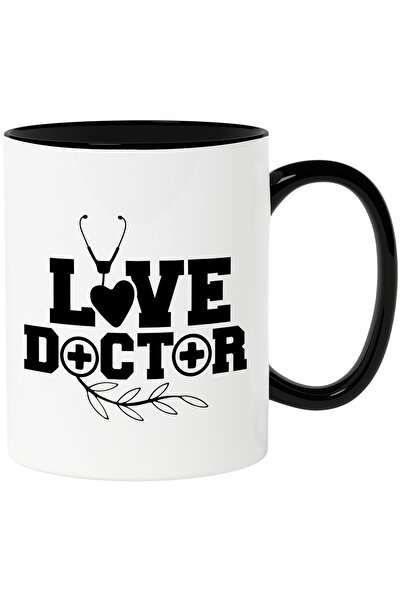 StoryGift Romania Cana cu textul "Love doctor" - doctor de iubire inimioara c...