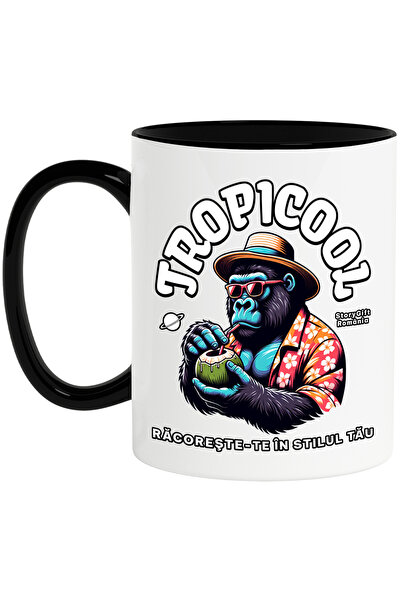 StoryGift Romania Tropicool Mug Cool Down in Your Style, 330ml, Ceramic with ...