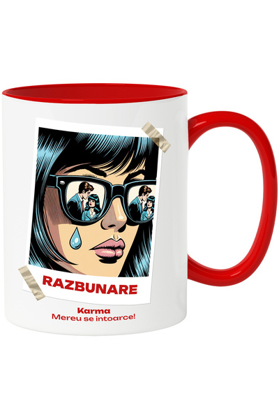 StoryGift Romania Mug Betrayed Girl Revenge Cheating Karma, 330ml, Ceramic wi...