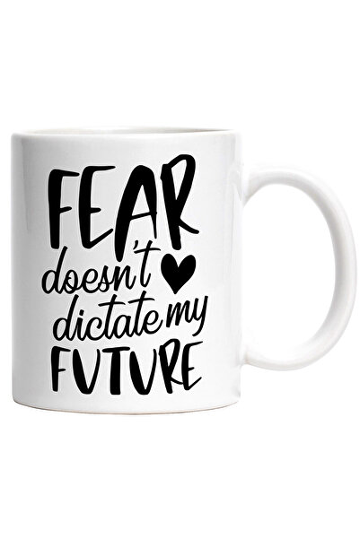 StoryGift Romania Cana cu inimioara si textul "Frica nu imi dicteaza viitorul...