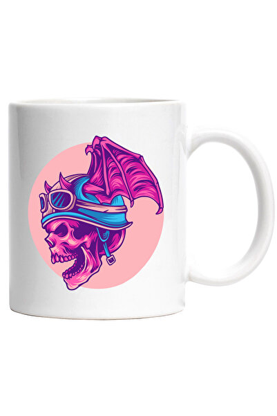 StoryGift Romania Cana Cu Craniu, Aripi, Demon, Liliac, Casca, Ochelari, Mult...