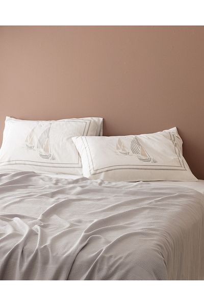 Madame Coco Mathilda Ecocell, einfarbig, Kingsize-Piqué-Set