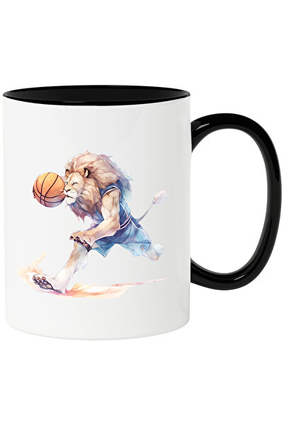 StoryGift Romania Cana cu un leu care joaca baschet | ilustratie | minge | ba...