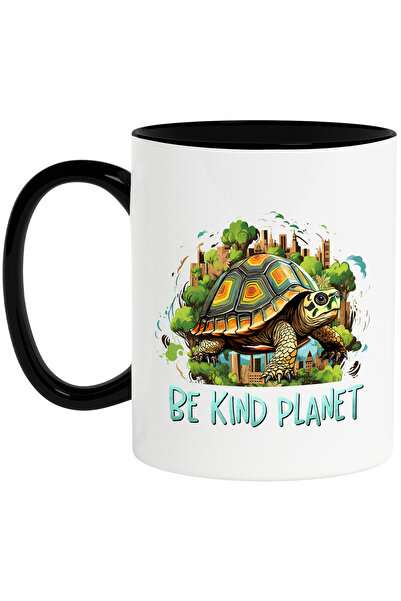 StoryGift Romania Cana cu o broasca testoasa cu mesajul "Be kind, planet", il...