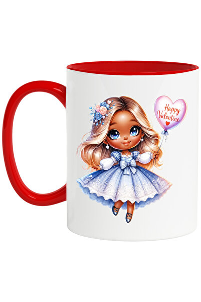 StoryGift Romania Cana cu o fetita draguta care tine un balon | ilustratie | ...