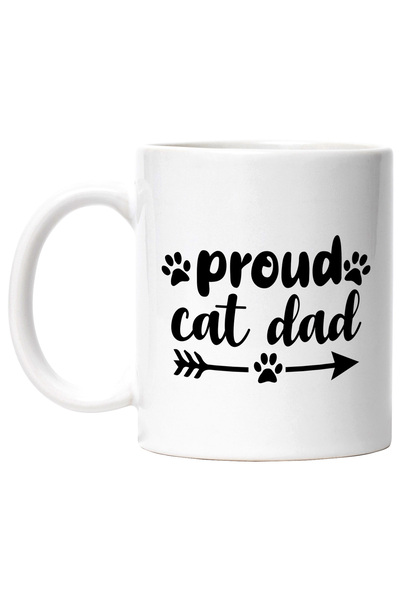 StoryGift Romania Cana pentru iubitorii de pisici cu textul in engleza "Proud...