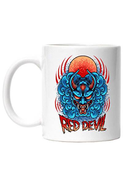 StoryGift Romania Cana Cu Mesaj In Engleza Red Devil, Oni, Masca, Soare, Demo...