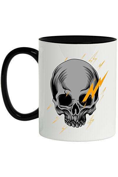 StoryGift Romania Cana Cu Craniu, Fulger, Electric, Ilustratie, Dinti, Multic...